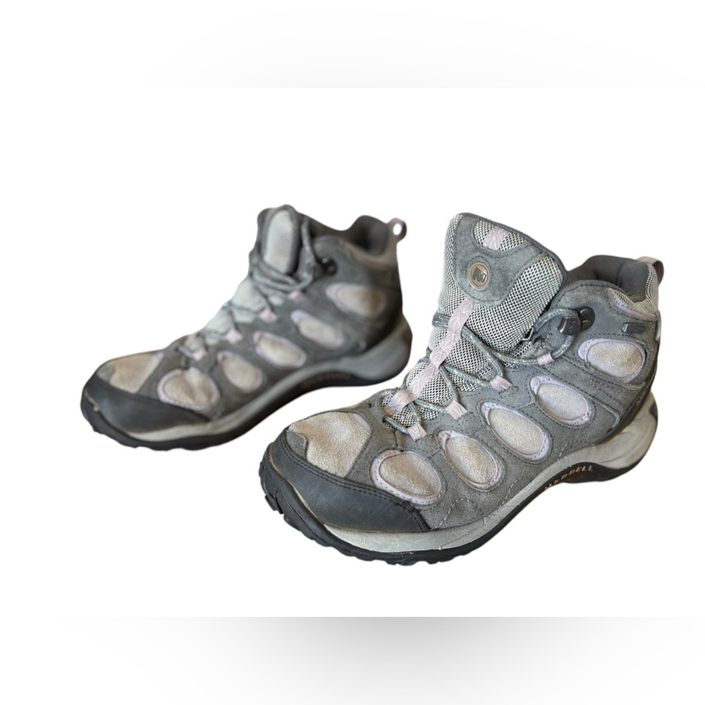 SOLD⭐️ 
Merrell Waterproof Castle Rock Hiking Boots size 9.5 Hyacinth outdoor - Picture 2 of 15